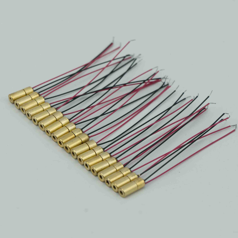 M&oacute;dulo l&aacute;ser rojo de tama&ntilde;o m&aacute;s peque&ntilde;o, 4mm x 10mm, 650nm, 5mW, para pistolas l&aacute;ser de haz rojo