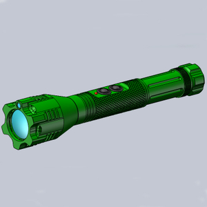 Iluminador LED verde de haz paralelo port&aacute;til con puntero l&aacute;ser verde para iluminaci&oacute;n de &aacute;reas oscuras