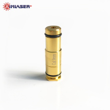 Cartuccia placcata in oro ad alta precisione per mirino laser da 9 mm per azzeramento del mirino e del mirino laser