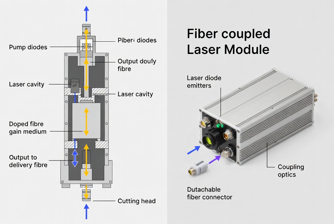 Faserlaser vs. fasergekoppeltes Lasermodul: Ein Experten-OEM-Leitfaden