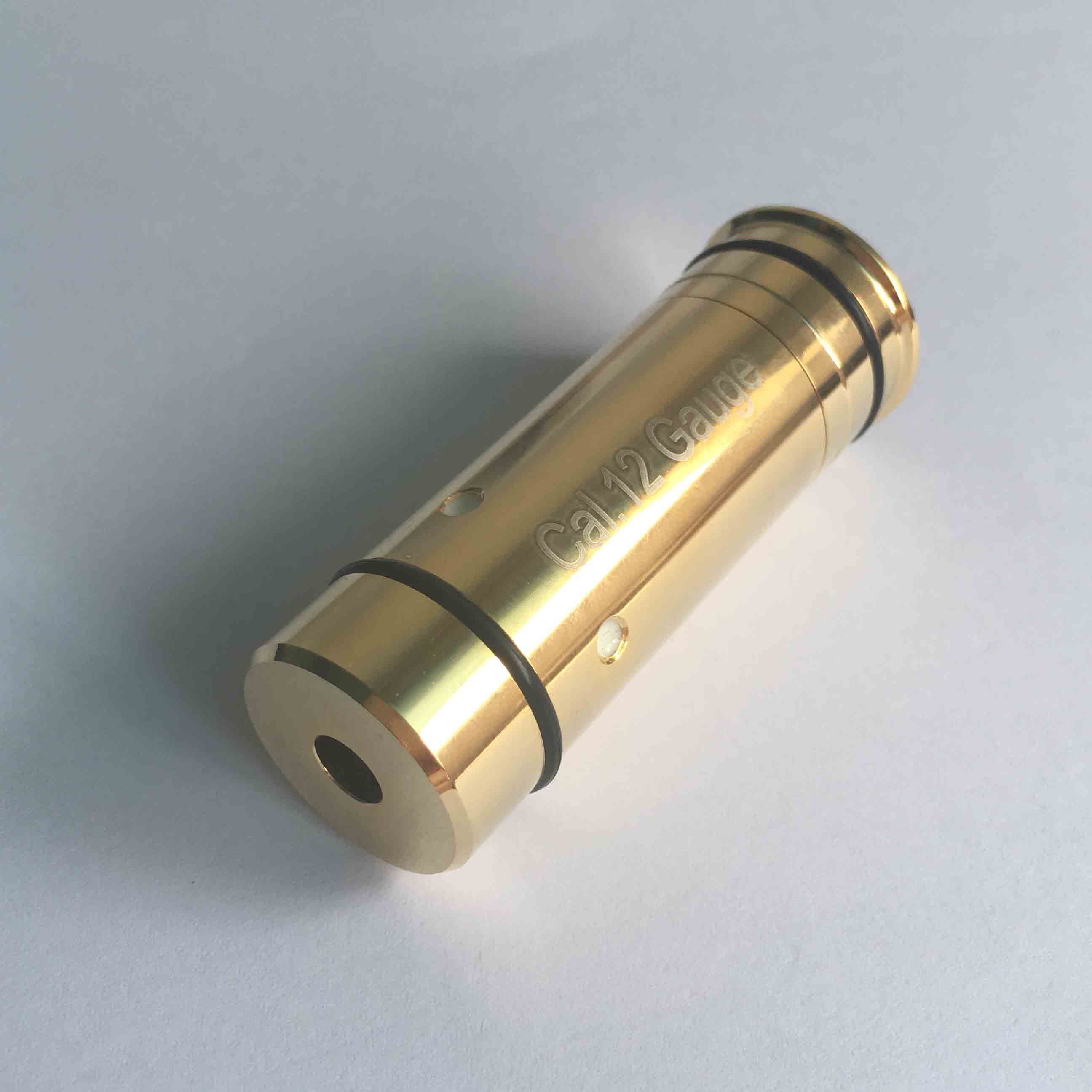 12ga brass colour boresighter cartridge with 4 batteries for 12 gauge shotguns 