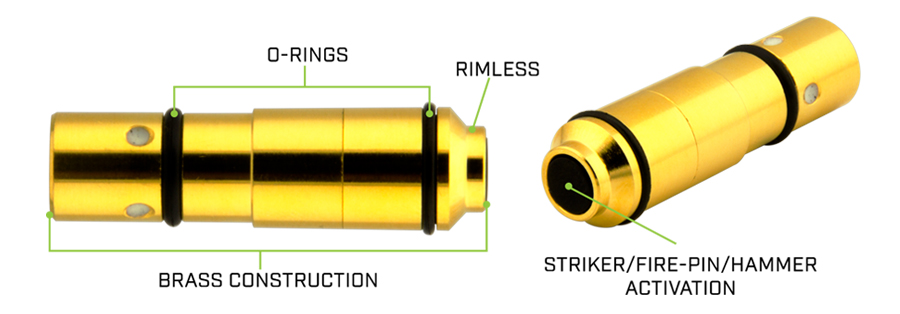 Details about   9mm Laser Training Bullet Cartridge Dry Fire Shooting Simulation 