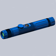 Trilho de defesa militar montado foco ajust&aacute;vel azul led iluminador t&aacute;tico lanterna laser designador