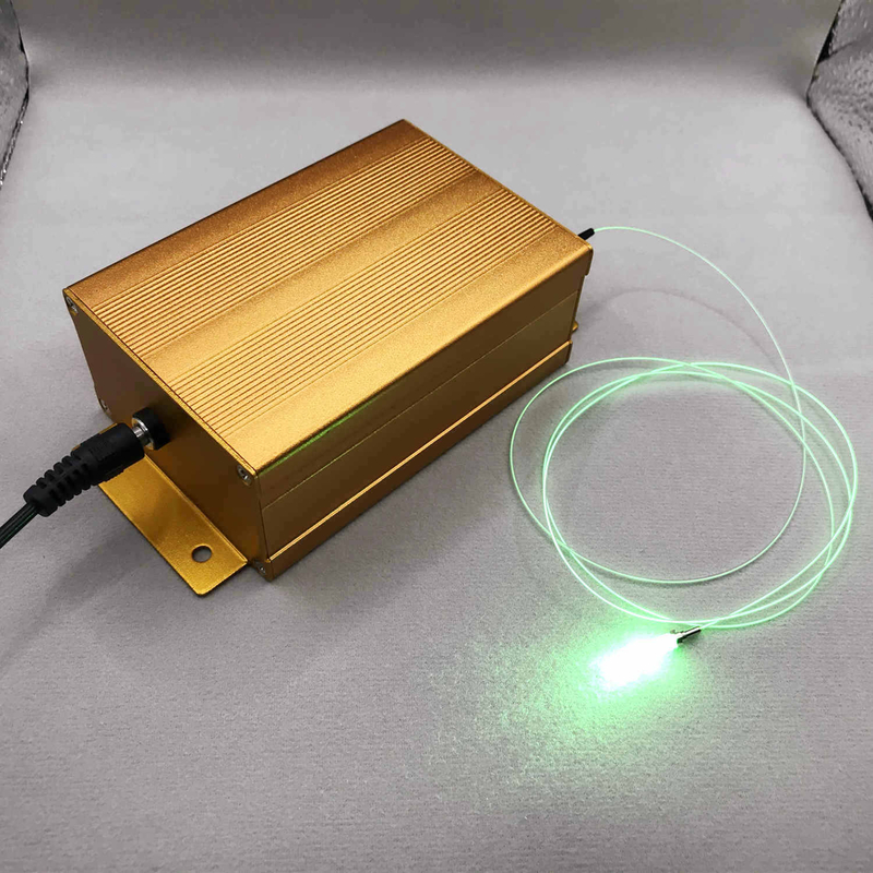 RGB ファイバー結合レーザーモジュール 60mW 12V Bluetooth 制御 FC コネクタ Corning Fibrance 光拡散ファイバー用